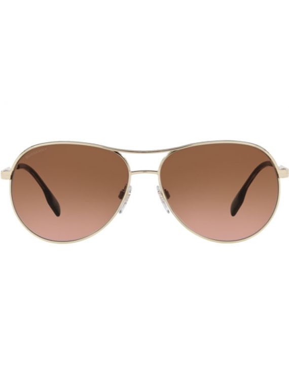 Burberry Sunglass Gold Oval