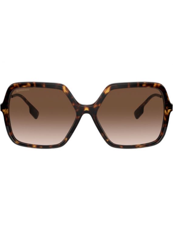 Burberry Sunglass Havana Brown Irregular
