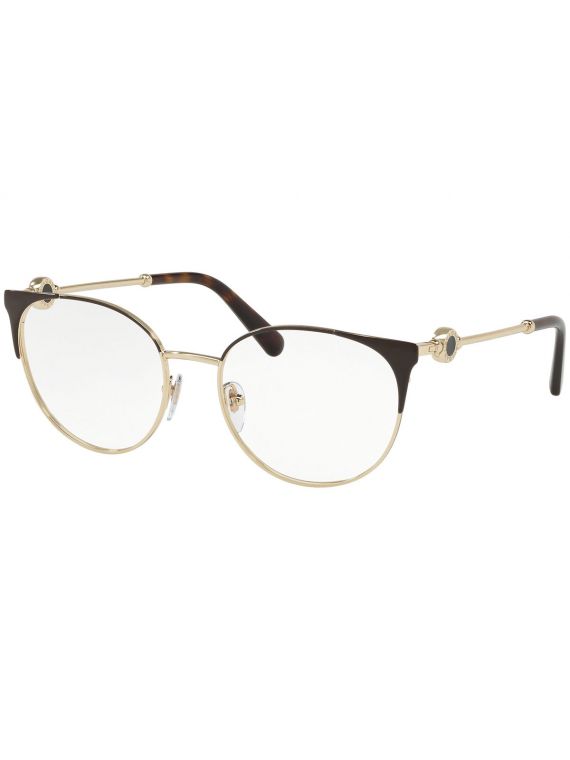 Bvlgari Frame Brown/Pale Gold Round