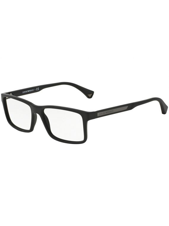 Emporio Armani Frame Rubber Black Rectangle