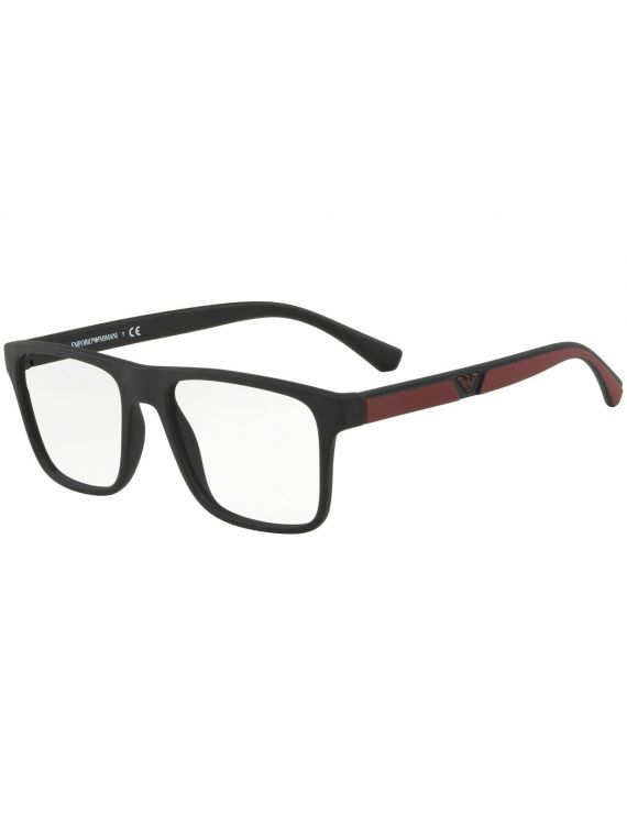 Emporio Armani Frame Matte Black Rectangle