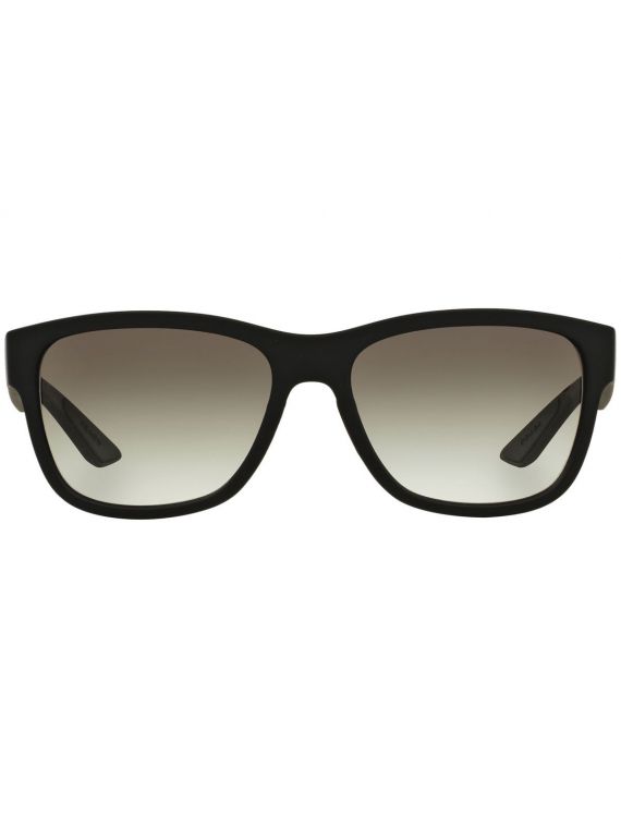 Prada Linea Rossa Sunglass Black Rectangle