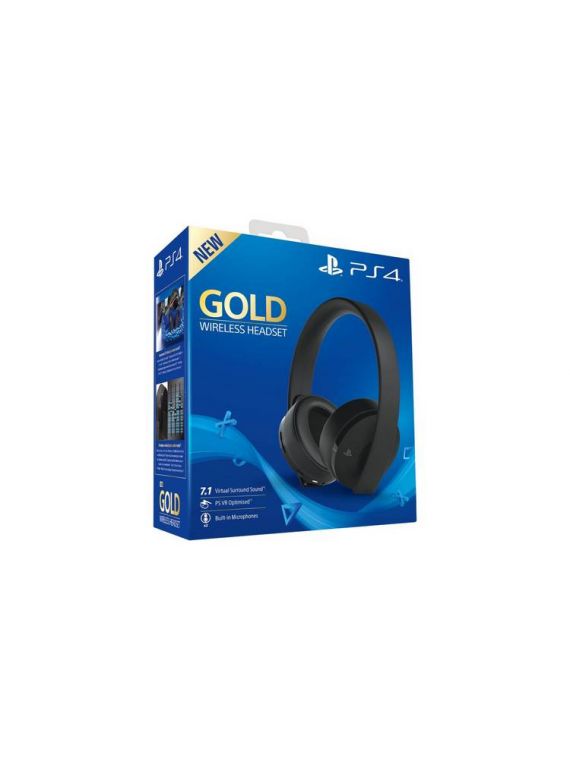 Gold Wireless Headset Playstation 4