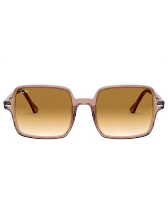 RayBan Sunglass Transparent Light Brown Square