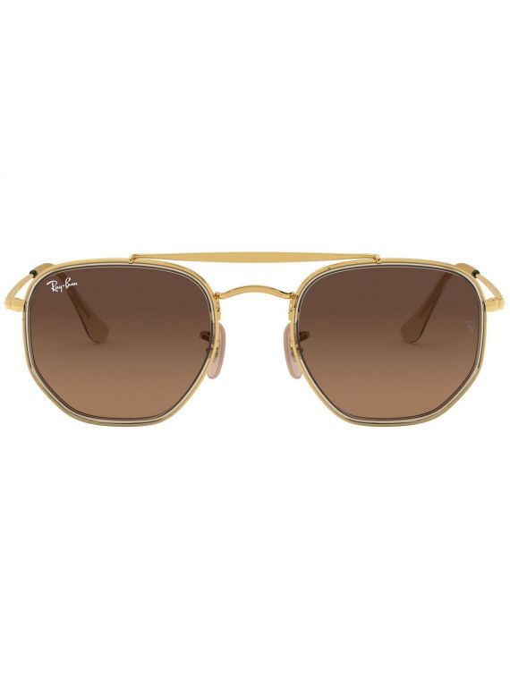 RayBan Sunglass Gold Irregular