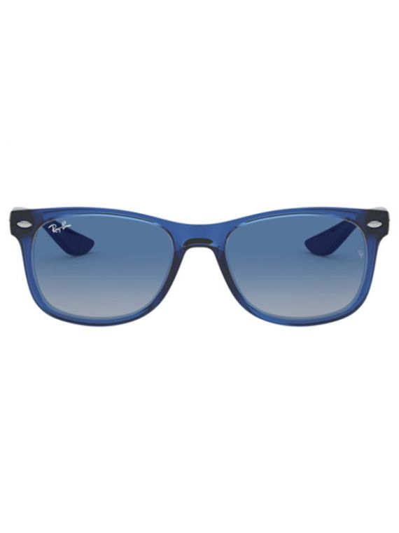 Rayban Junior Sunglass Transparent Blue Square