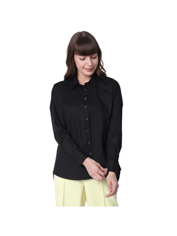 Women Formal Shirt Black
