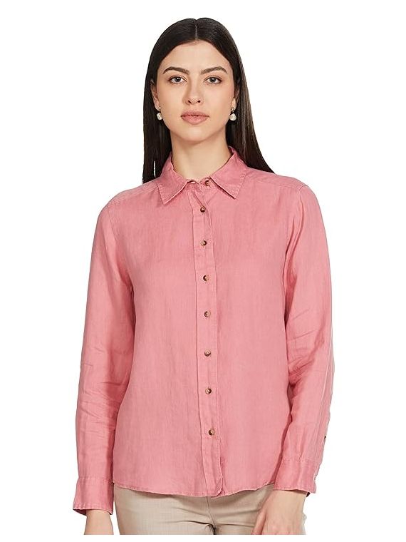Women Formal Shirt Pink